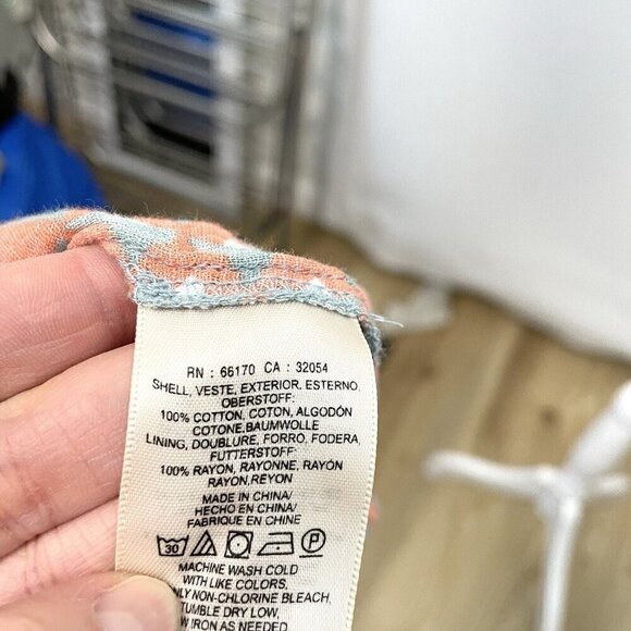 Anthropologie Feather Bone Boho Wide Leg Gaucho Culotte Pant Colorful size Small - Picture 9 of 9